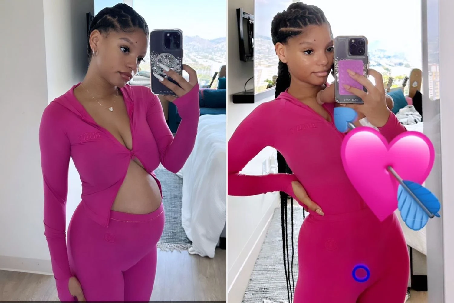 Halle Bailey Shares 'Before vs. After' Photos Following Birth of Baby Son Halo
