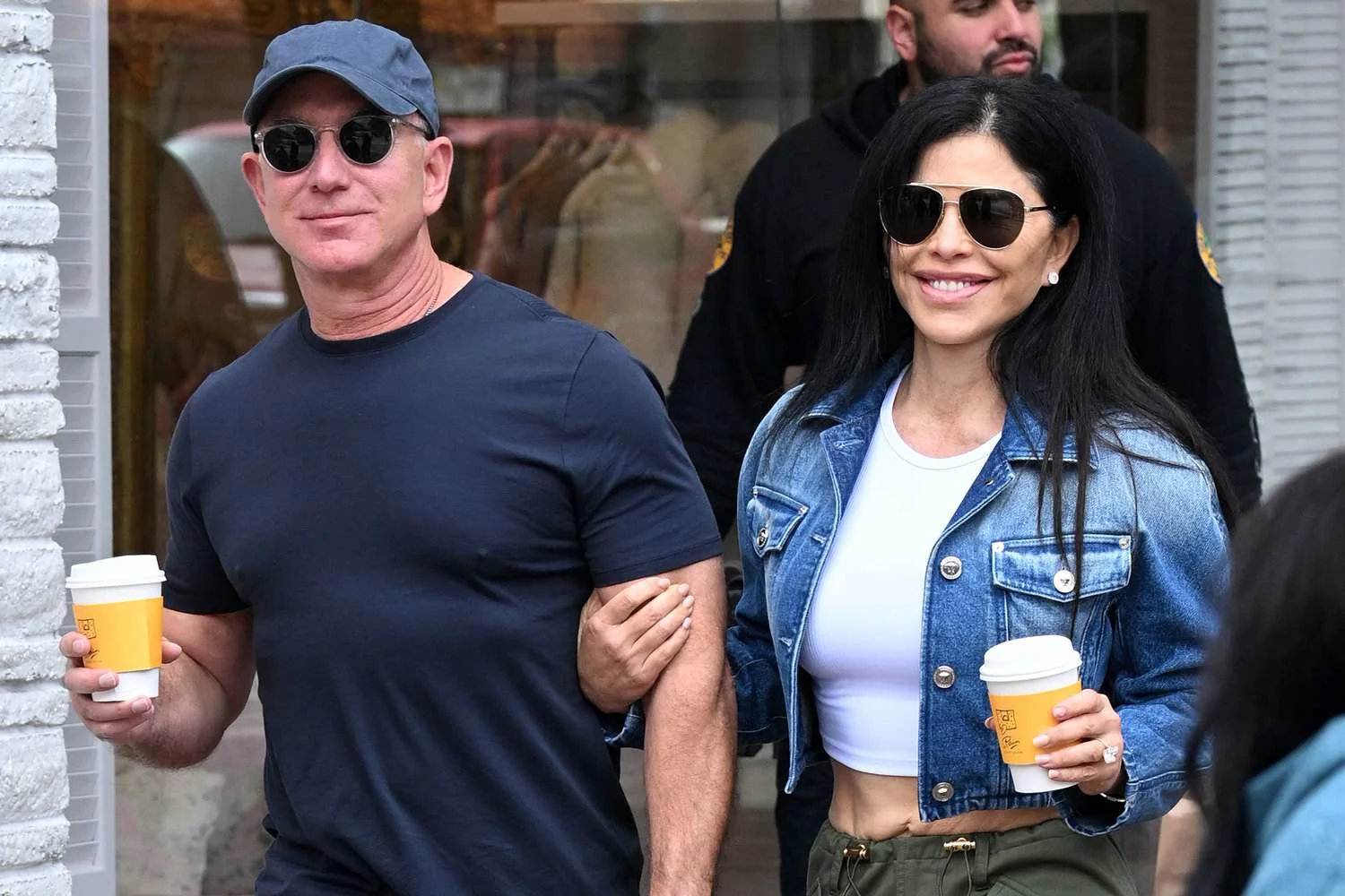 Jeff Bezos and Lauren Sánchez All Smiles as They Walk Arm-in-Arm After Moving to South Florida